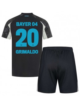 Billige Bayer Leverkusen Alejandro Grimaldo #20 Tredjedraktsett Barn 2024-25 Kortermet (+ Korte bukser)